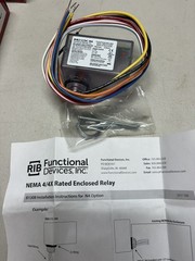 FUNCTIONAL DEVICES RIB RIB21CDC-N4 ENCLOSED PILOT RELAY 10 AMP SPDT
