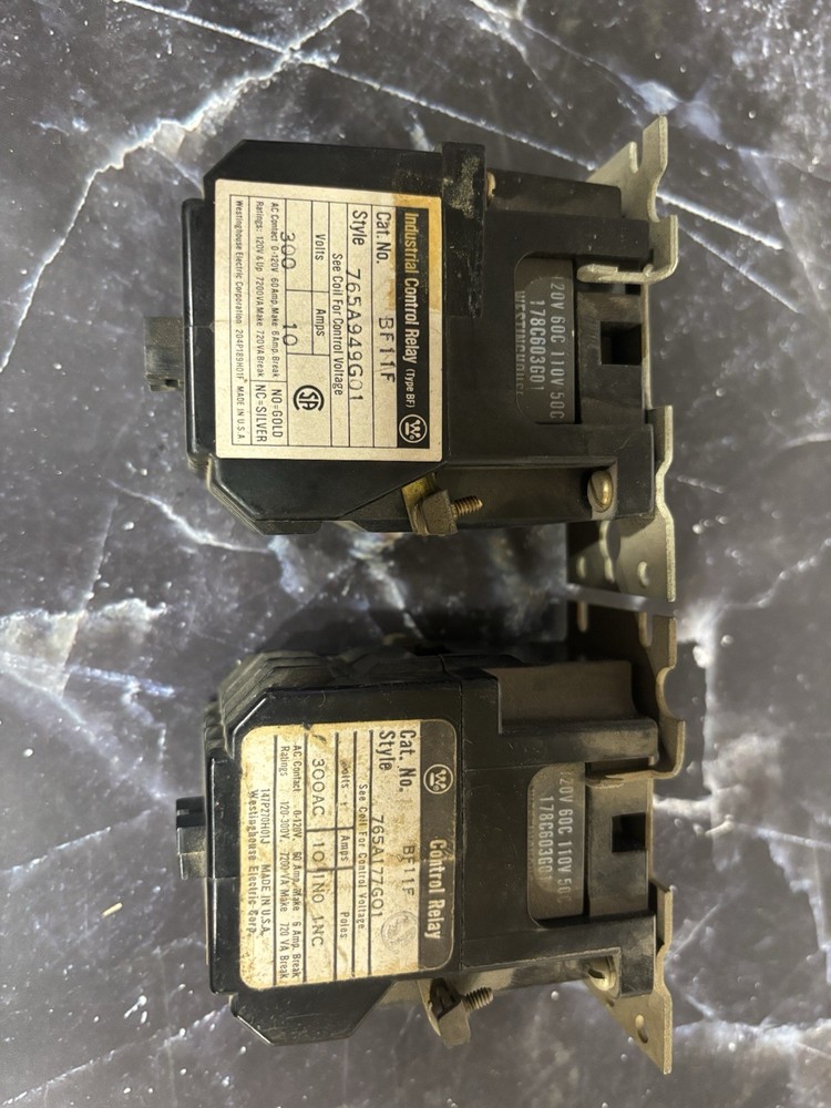 BF11F 765A177601 Westinghouse Relay Lot Of 2