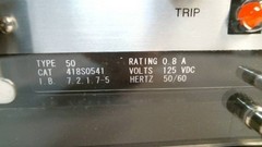 New ABB Circuit Shield 418S0541 Type 50 Instantaneous Overcurrent Relay 125VDC