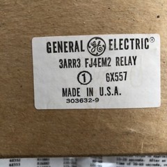 General Electric G.E. Relay 3ARR3FJ4EM2 3ARR3 FJ4EM2 Relay, 6×557 NEW