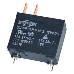 302WP-1AH-C M02 12VDC 20A 4Pins Water Heater Microwave Relay