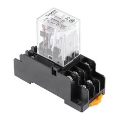 HH53P DC 12V Coil 3P3T 11 Pins Electromagnetic Power Relay LED