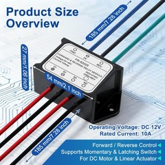 12V Forward Reverse Relay Module, Momentary Toggle Switch, 3 Way Toggle Switc…