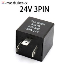 DC12V 24V 180W Car Flasher Relay Turn Signal 3-Pin Car Motorcycle Steering Relay