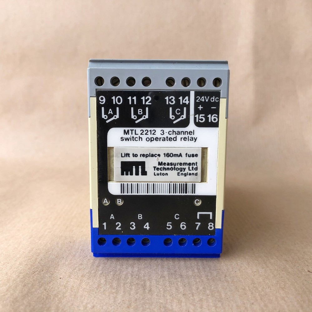 MTL 2212 3-CHANNEL SWITCH OPERATED RELAY