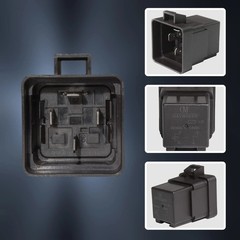4-PIN 40/30 AMP 12 V DC Waterproof Relay Kit Harness Socket – Heavy Duty 12 AWG