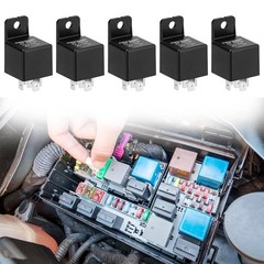 5 Pack 24V 40A 5 Pin SPDT Automotive Relays JD2912 Power Starter Light Relay Kit