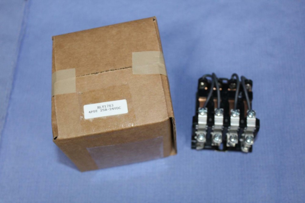 ECG RLY1763 4PDT Relay 25A 24VDC Heavy Duty Open Frame Power Phillips NTE