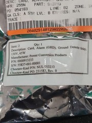 Power Conversion Products Ground Detect Relay Alarm Card 0000913233 ⚡️🇺🇸 SHIP
