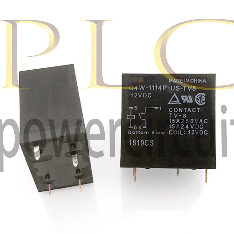 10PCS G4W-1114P-US-TV8 12VDC Power Relay 12VDC 4Pin 15A 250V~