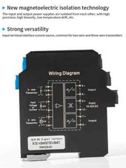 Signal Converter 4-20mA 0-20mA to 0-10V 0-5V 0-3.3V Analog Ultrathin 1 In 2 Out