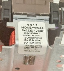 Honeywell R4222D1013 General Purpose 120V Relay w/ DPDT Switching Relay NOS