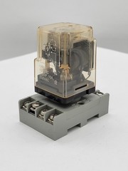 Potter & Brumfield KRPA-11AN-120 Relay w Socket Base 10A 250V 8-Pin 120V Coil