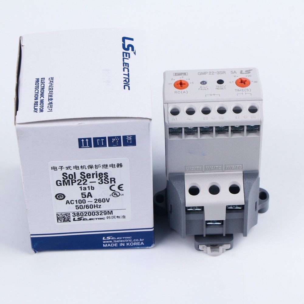LS Thermal overload relay GMP22-3SR 1A1B 5A AC100-260V NEW