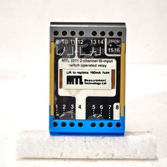 MTL 2211 2-CHANNEL IS-INPUT SWITCH OPERATED RELAY MODULE MEASUREMENT TECHNOLOGY