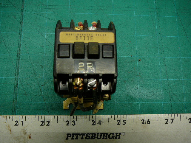 WESTINGHOUSE BF11F CONTROL RELAY STYLE: 765A177G01 300AC 10A POLES: 1NO 1NC