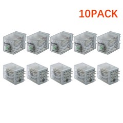 10Pcs Relay MY4NJ 12V DC Small relay 5A 14PIN Coil DPDT HH54P