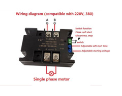 220V Single-phase Motor Soft Starter Module Controller 2KW-8KW Motor Online Soft