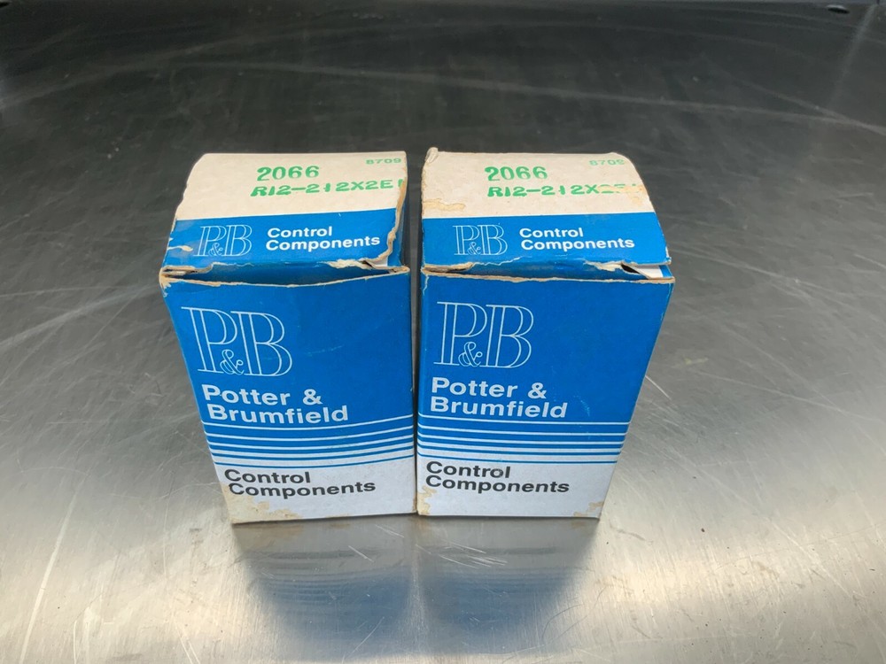 (2) Potter & Brumfield R12-212X2E1 8 pin Relay