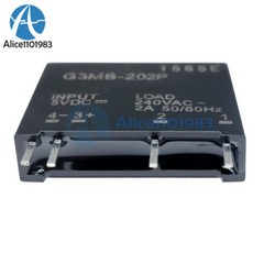 10pcs G3MB-202P DC-AC PCB SSR In 5V DC Out 240V AC 2A Solid State Relay Module