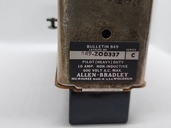 Allen Bradley 849-ZOD337 Ser. C 10A, 600V H. Duty Pnemumatic Timing Relay [2WS2]