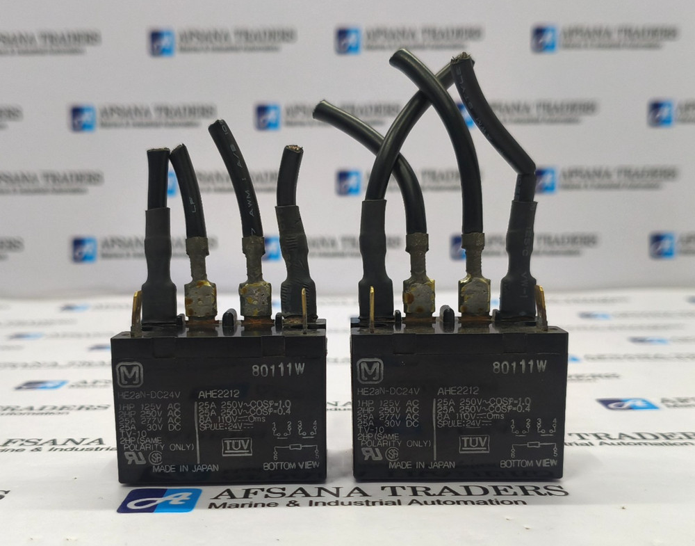 LOT OF 2X HE2AN-DC24V RELAY AHE2212
