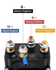 Wireless Winch Remote Control Kit Solenoid Relay Contactor