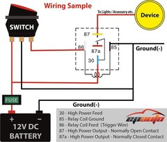 Bosch Style 12V SPDT Relay Harness Kit 30/40 AMP 4 Pack Relay Harness for Sale