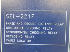 Schweitzer Engineering SEL-221F Phase Distance Fault Locator Relay SEL221F