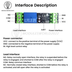 1CH High Level Driver Relay Module Optocoupler Isolated Drive Control Board New