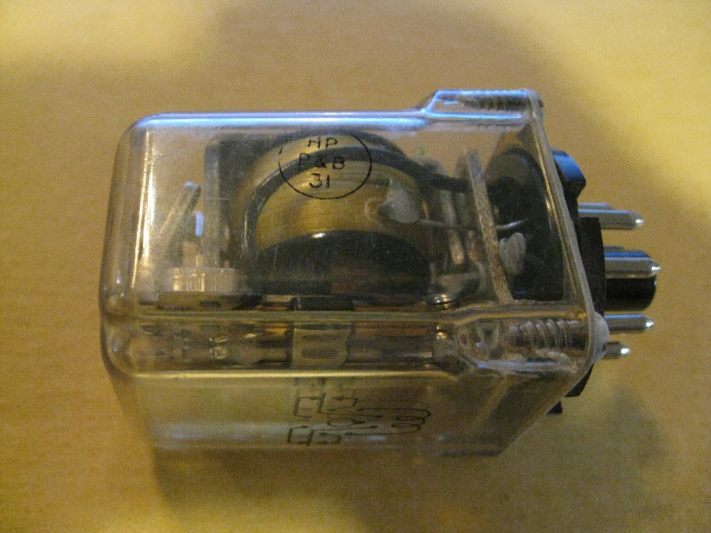 Potter and Brumfield KRP11AG Relay New Old Stock 120V 1/6HP 10Amp 250V octal