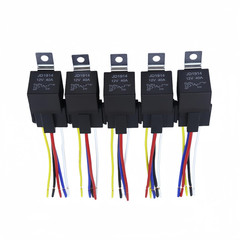 JD1914 12V 40/30A 5-Piece Automotive Relay with Interlocking Harness Receptacle