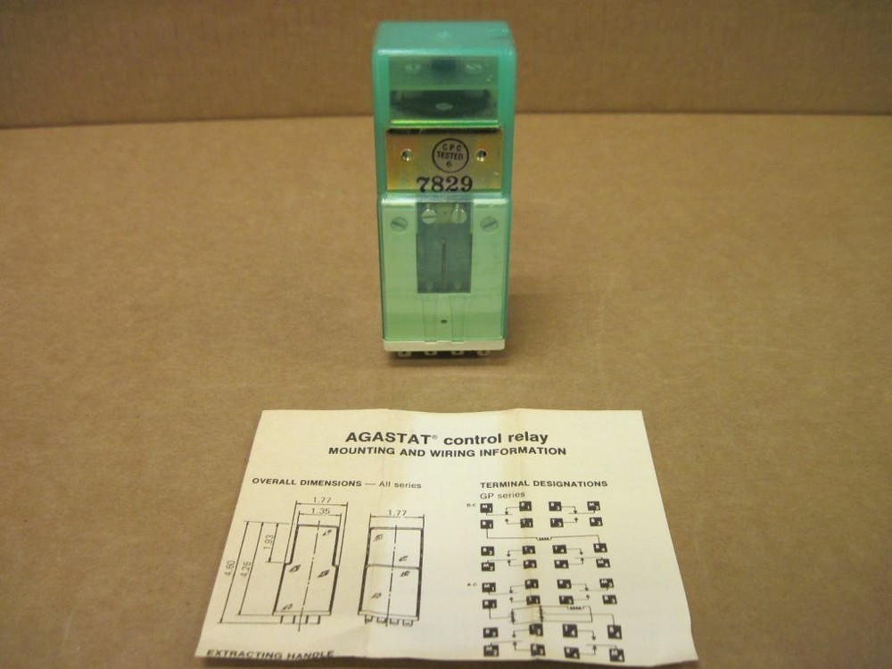 Agastat Amerace GPI Socketed Control Relay 120V 60Hz