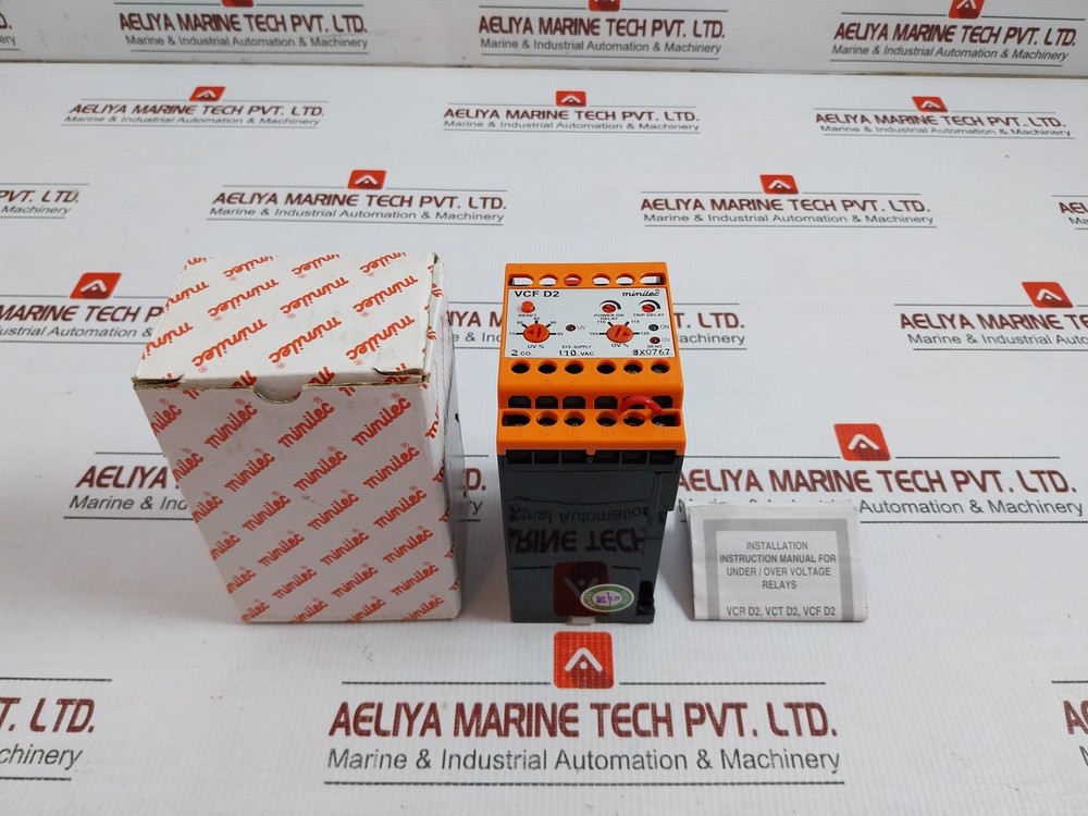 MINILEC VCF D2 Under/Over Voltage Monitoring Relay 110VAC