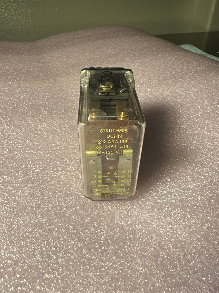 STRUTHERS DUNN 219ABA155 RELAY / 6615661-A15 110-125VDC
