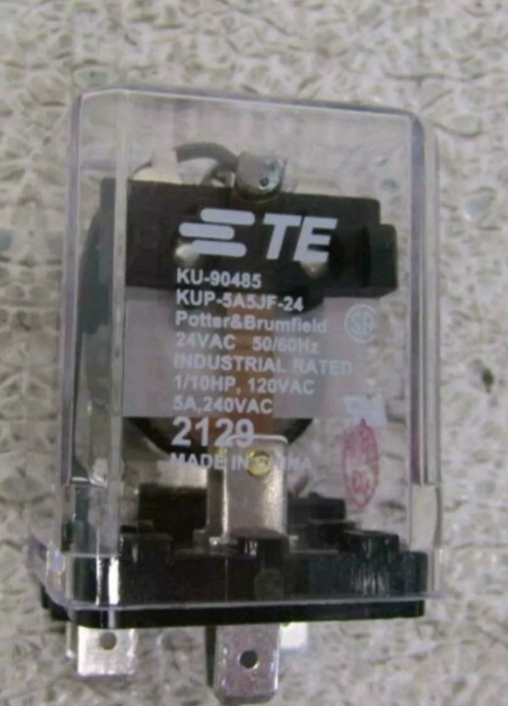 TE relay KUP-5A5JF-24 KU-90485 Power Relay 24VAC 120/240VAC 5A