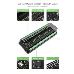 Modbus RTU 32-Ch Relay Module, RS485 Interface, with Multiple Isolation Protecti