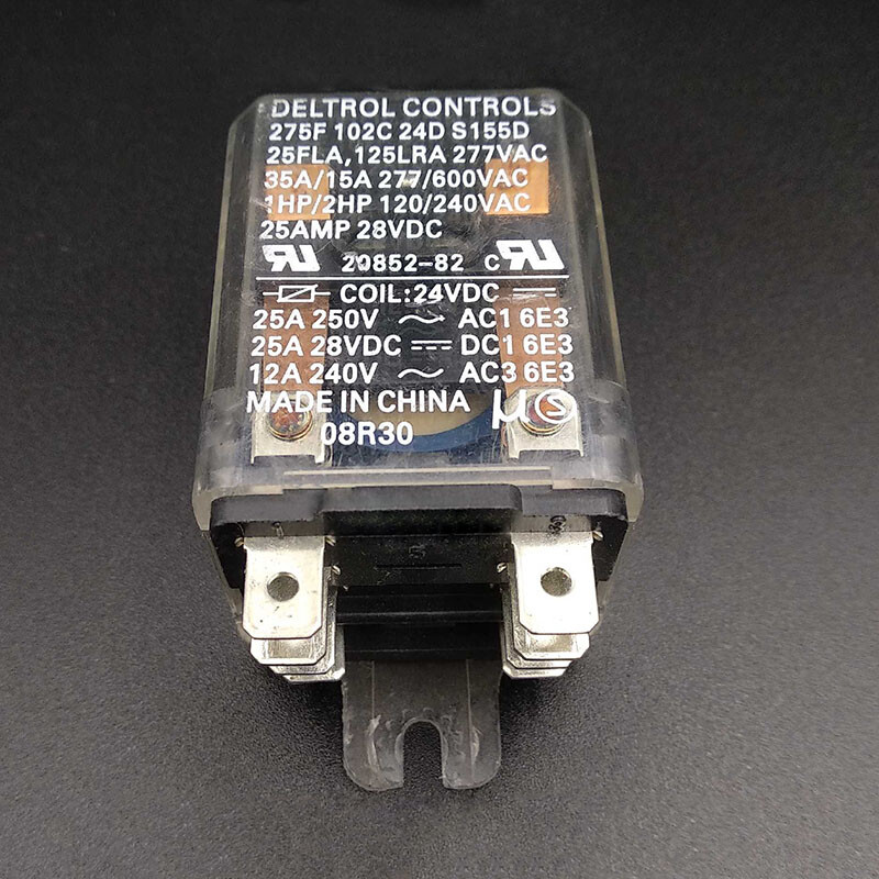 1PC DELTROL 275F 102C 24D S155D Power Relay 24VDC 8Pin 25A 250V