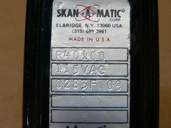 Skan A Matic R40100 Control Relay 115V