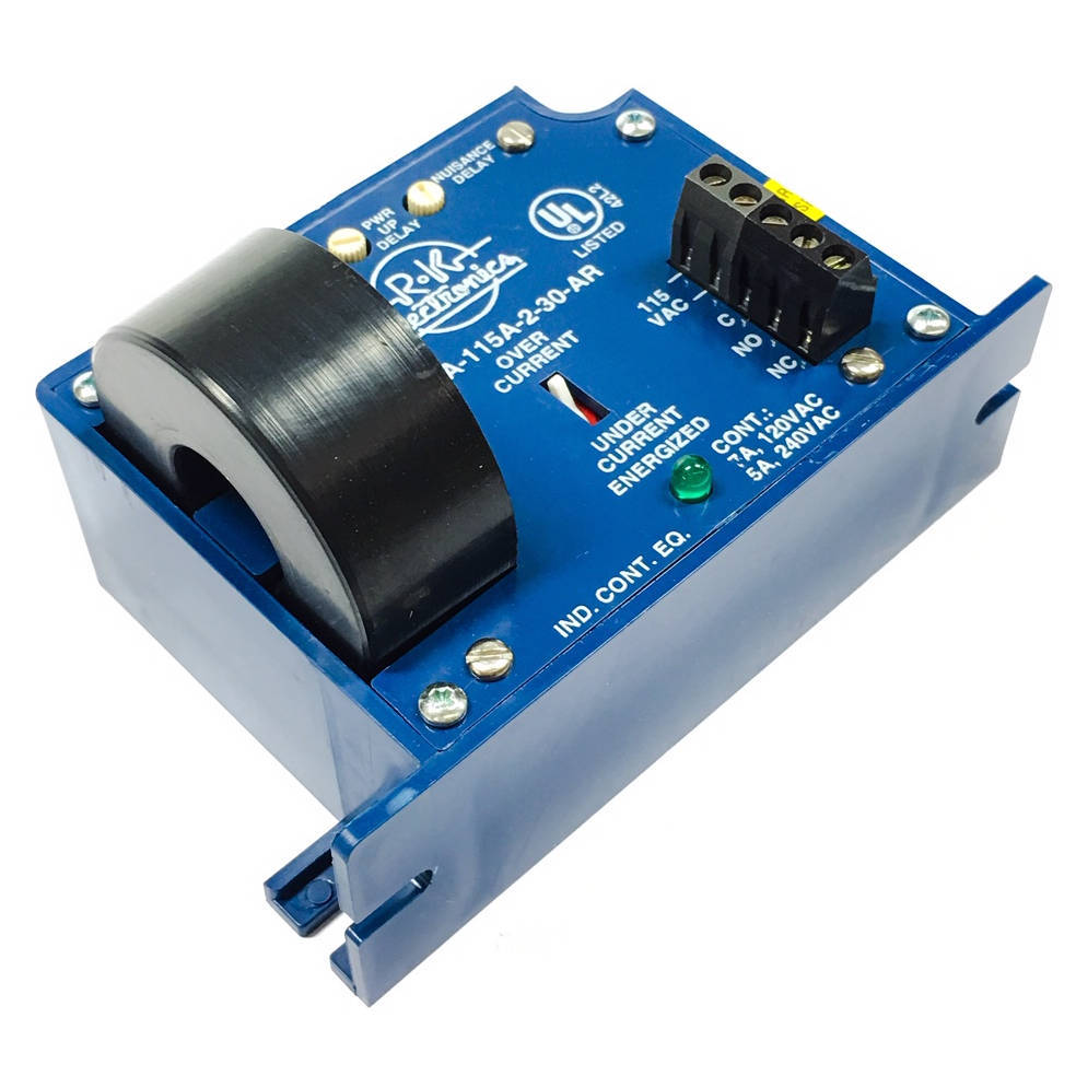 R-K Electronics CSRA-115A-2-30-AR Current Sensing Relay, 115VAC, Auto-Reset, 10A