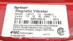 FMC Syntron V-85-C1 Magnetic Bin Vibrator 115 VAC / 7.0 Amps Part. 164498-H NIB