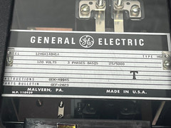 General Electric Type HGA Time Overcurrent Relay 120VAC 12HGA14BH1A