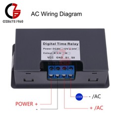 Delay Time Relay Module Timing Delay Cycle Switch Timer DC5V 12V 24V AC110V-220V
