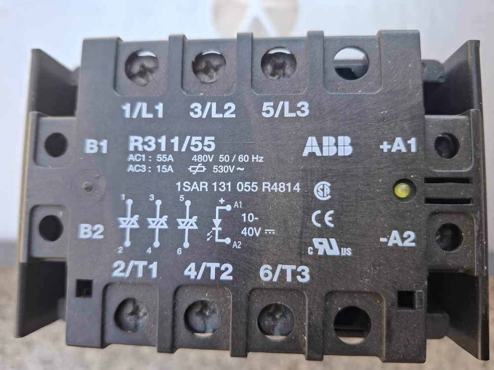 ABB R311/55 3-Phase Thyristor Power Controller Regulator Solid State Relay 55A