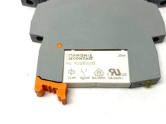 Phoenix Contact PLC-BSC-24DC/21 Plug-In Relay Base 2966016 w/ 2961105 Relay