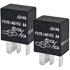 Pack of 2 Automotive Relay 10A/20A 12VDC 5 Pins – OEM Replacement for Ford, Toyo
