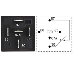 6 Pack JD1914 Car Relay, 12V 40/30A, 5 Pin SPDT, Automotive Switches and Starter