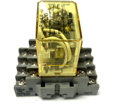 IDEC POWER RELAY RH4B-U DC24V 4 POLES RH SERIES 10A W/ SOCKET SH4B-05 10A 300V
