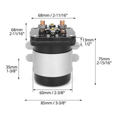 QWORK 500 Amp Battery Isolator for Mobile Audio, Continuous Power, Marine