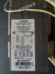 Advance CW Autotransformer Ballast 1000W M47 Metal Halide